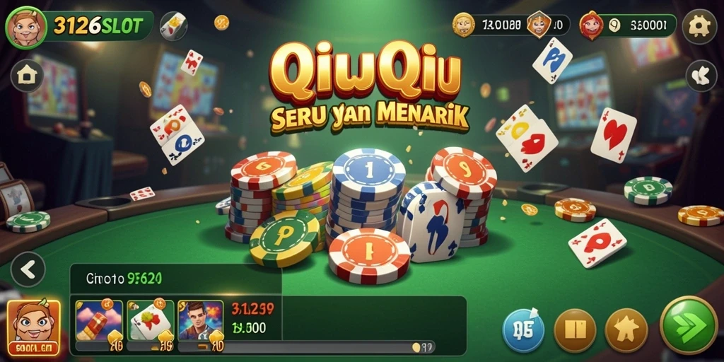 Tampilan gameplay QiuQiu yang menegangkan di 3126SLOT.