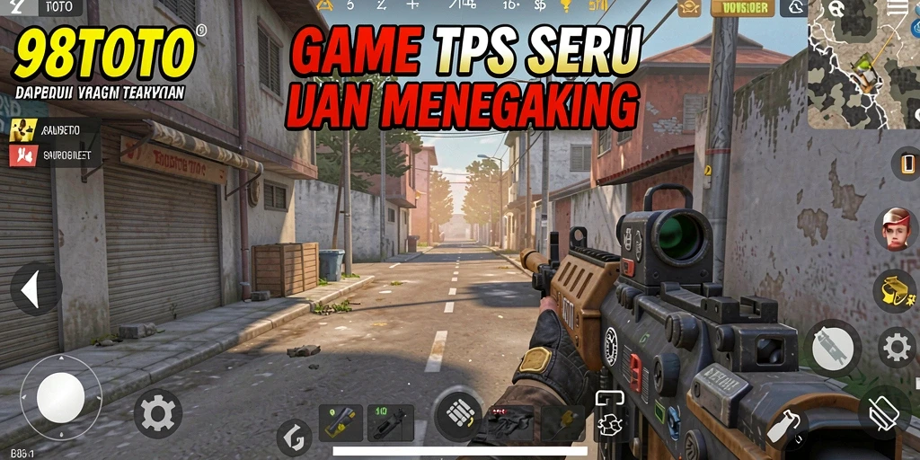 Screenshot gameplay 98TOTO menunjukkan aksi tembak-menembak yang seru.
