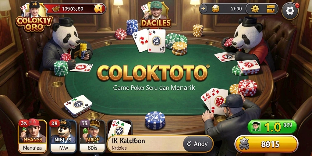 Tampilan menarik dan gameplay mendebarkan di COLOKTOTO.