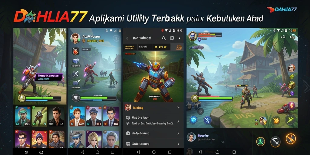 Tampilan antarmuka DAHLIA77 yang sederhana dan intuitif.