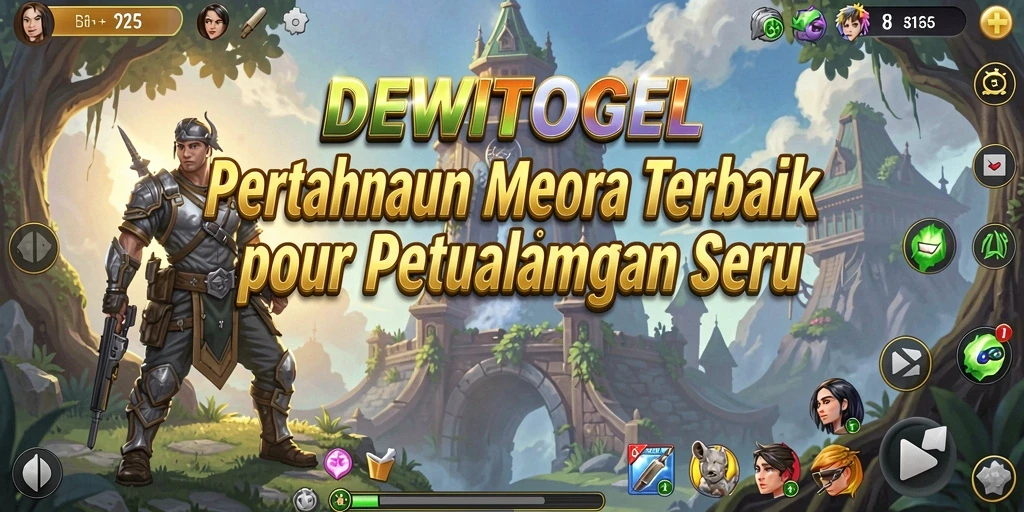 Tampilan gameplay menara pertahanan yang seru dan menantang di DEWITOGEL.