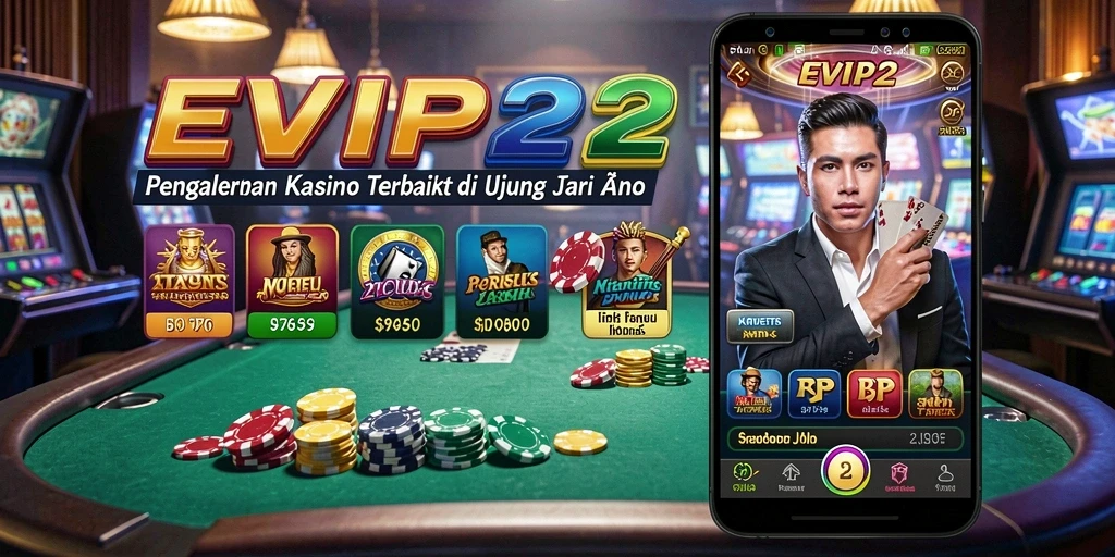 Tampilan gameplay menarik dalam aplikasi Kasino EVIP2.