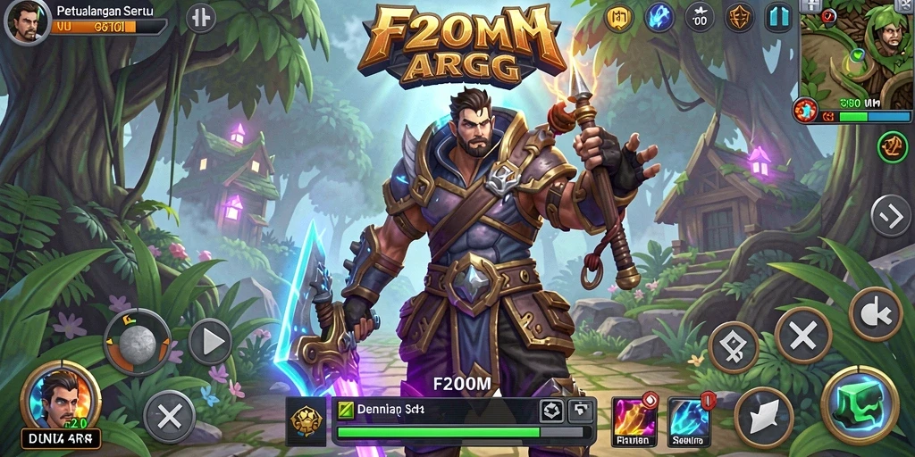 Tampilan menarik dari gameplay F200M yang penuh aksi.
