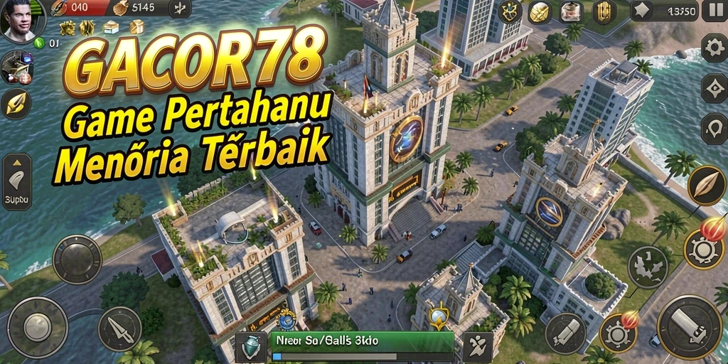 Tampilan gameplay GACOR78 menampilkan aksi Tower Defense yang mendebarkan.