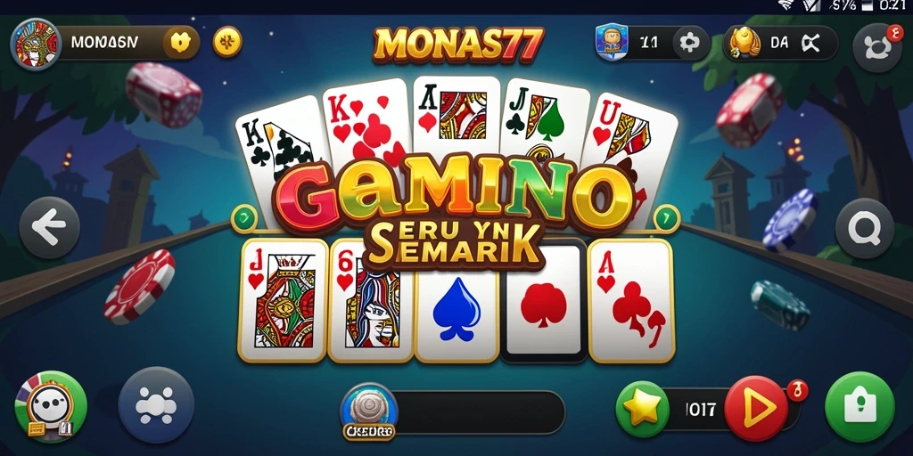 Tampilan gameplay seru dari MONAS77 yang menantang pemain.