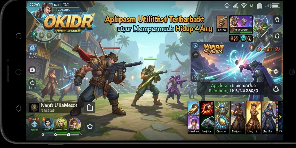 Tampilan antarmuka aplikasi OKIDR yang sederhana dan intuitif.
