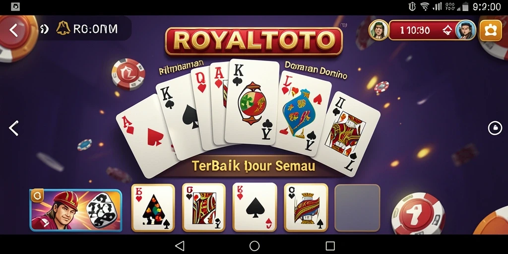 Screenshot gameplay Domino yang menarik di ROYALTOTO.
