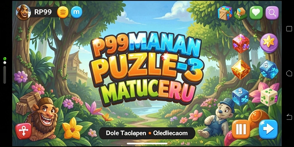Tampilan permainan RP99 yang menarik dan penuh warna.