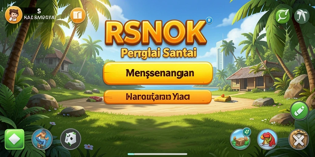 Screenshot gameplay RSNOK yang penuh warna dan menarik di dalam game Casual.